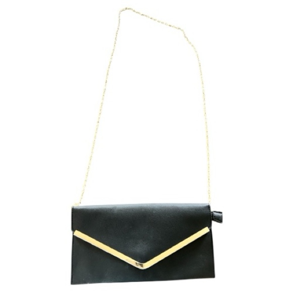 No brand tag but purchased at Windsor black with gold trim envelope purse